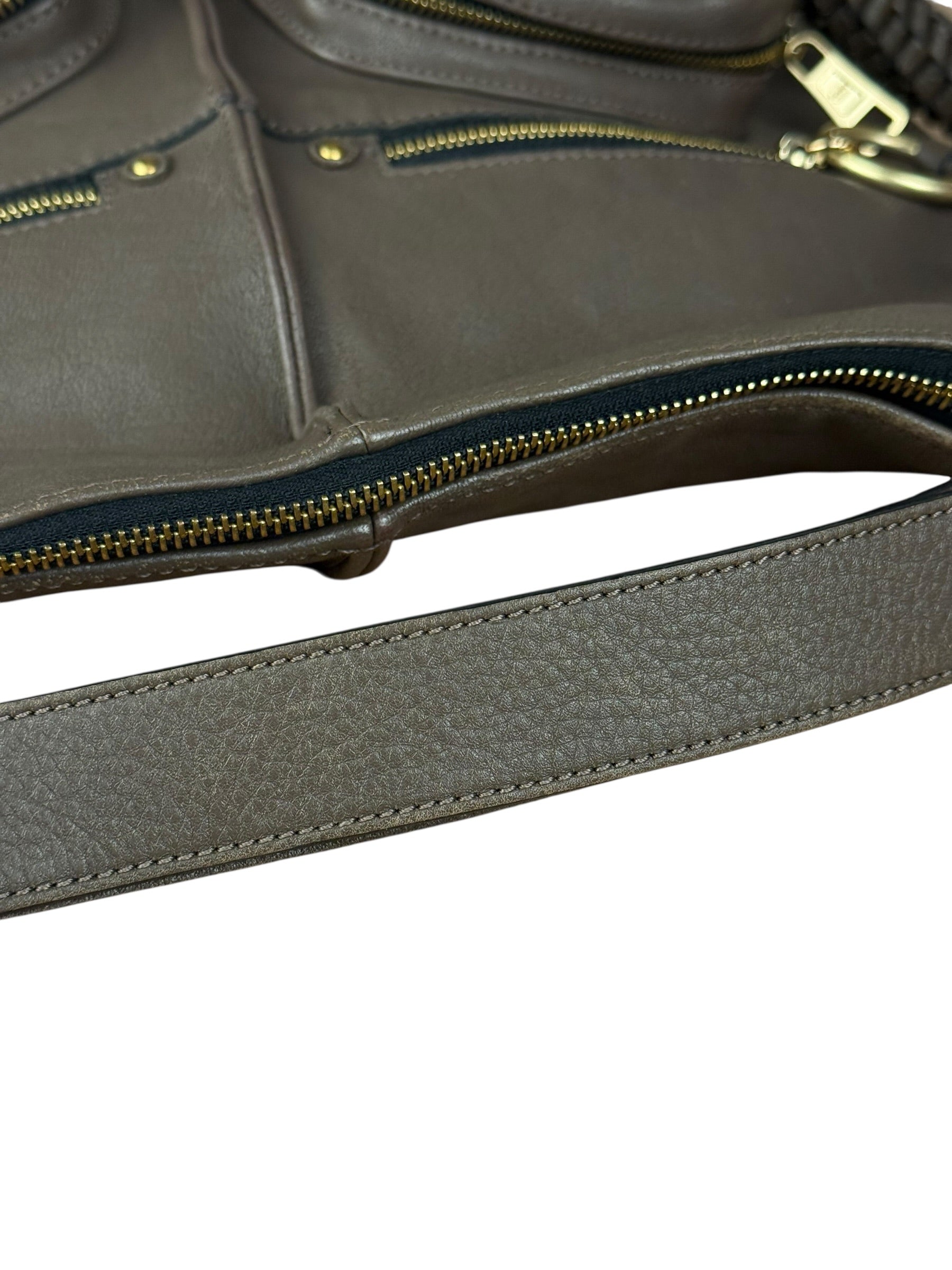 Chloé See by Chloé Brown Leather Pocket Shoulder Bag