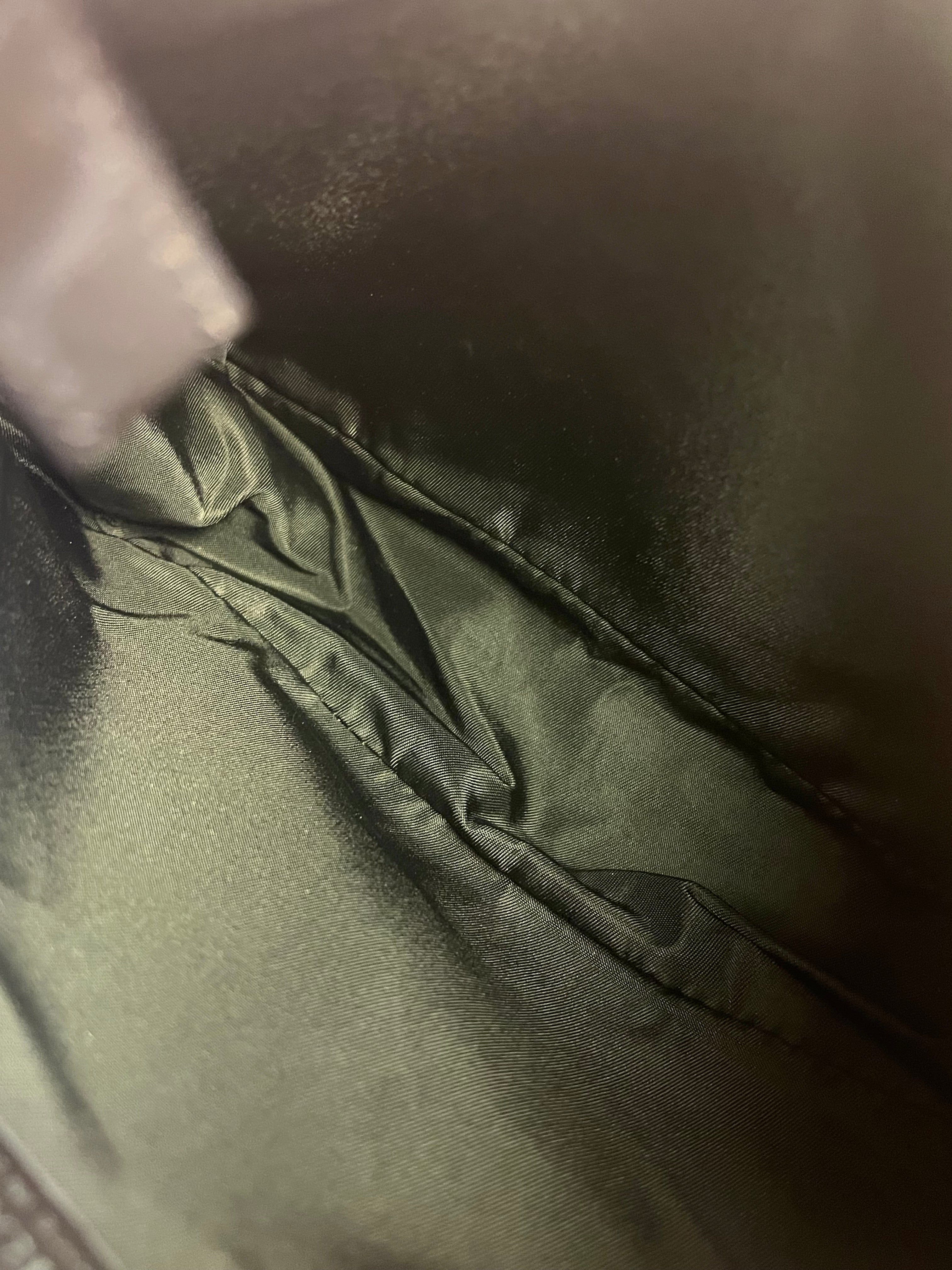 Prada Vintage Dark Grey Wool Pochette