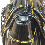 Fendi Black Patent Leather Shoulder Bag B