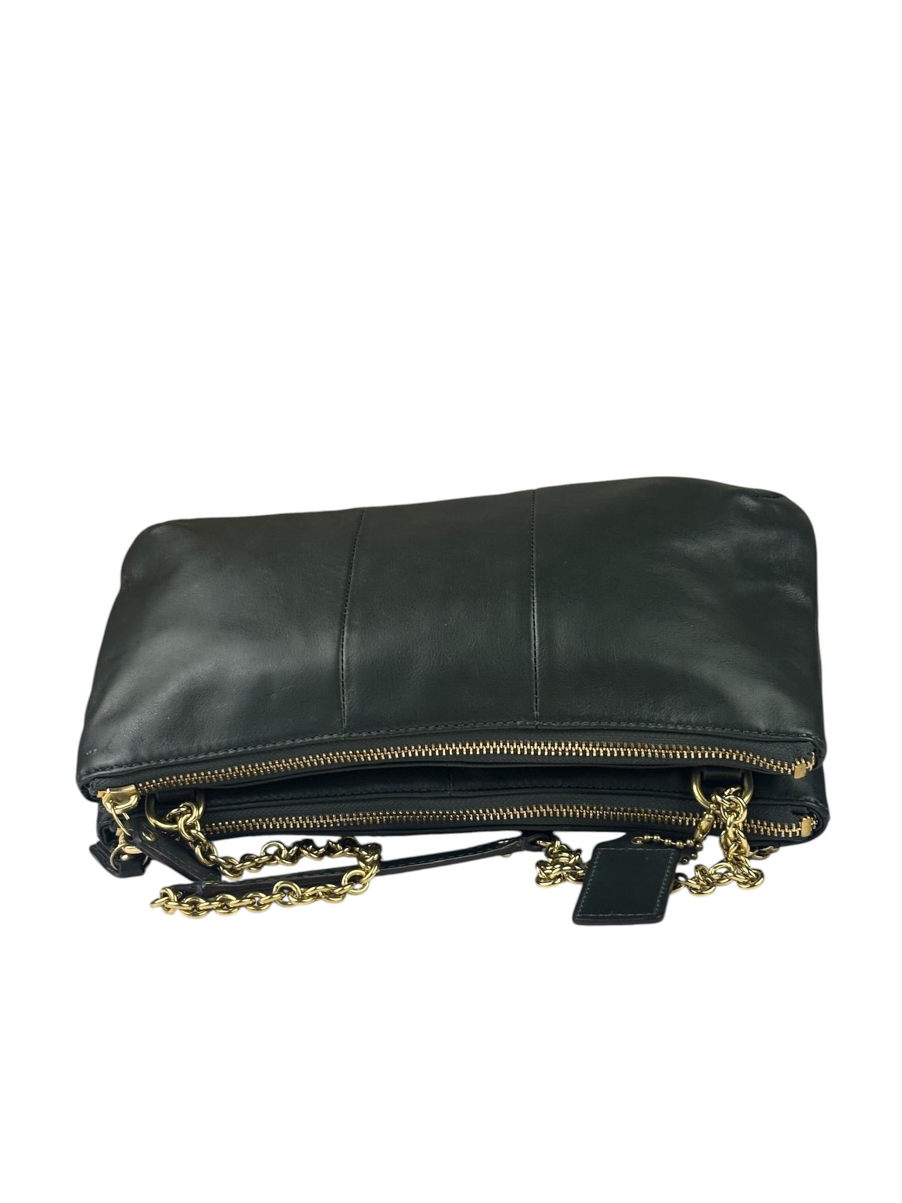 Coach Dark Green Leather Kristin Willow Shoulder Bag
