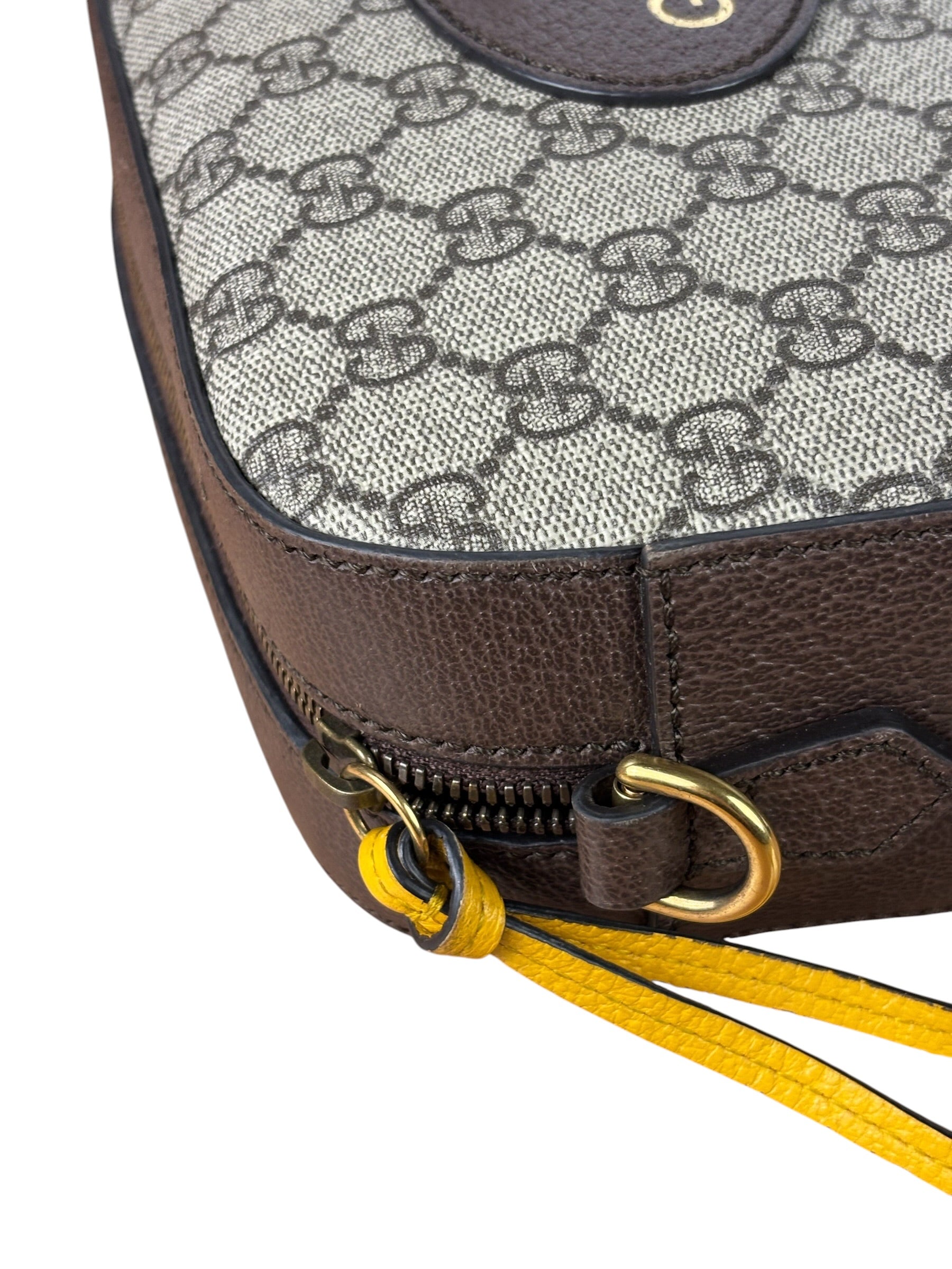 Gucci Vintage Brown GG Neo Crossbody Bag