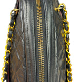 Chanel Black Quilted Lambskin Camera Bag 1989