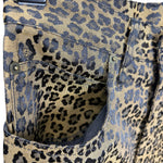 Fendi Vintage Leopard Print Straight Leg Jeans