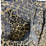 Fendi Vintage Leopard Print Straight Leg Jeans