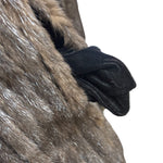 Vintage Brown Striped Mink Fur Coat