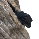 Vintage Brown Striped Mink Fur Coat