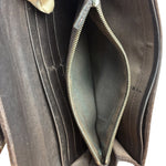 Fendi Vintage Leather Trim FF Zucca Long Wallet