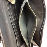 Fendi Vintage Leather Trim FF Zucca Long Wallet