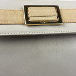 Salvatore Ferragamo Vintage Cream Vara Leather Crossbody Shoulder Bag