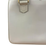 Burberry White Leather Multi-Pocket Handbag