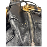 Chloe Black Leather Paddington Shoulder Bag