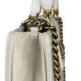 Chanel Ivory Leather Large Jetsetter Boy 2Way Handbag 2011