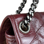 YSL Maroon Leather M Niki Shoulder Bag