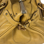 Chloe Yellow Leather Paddington Shoulder Bag