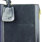 Gucci Navy Suede Vintage Briefcase