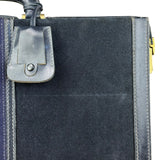 Gucci Navy Suede Vintage Briefcase