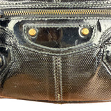 Balenciaga Black Leather Classic City Shoulder Bag