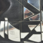 Chanel Black Leather CC Mirrored Mosaic Chain Tote 2008