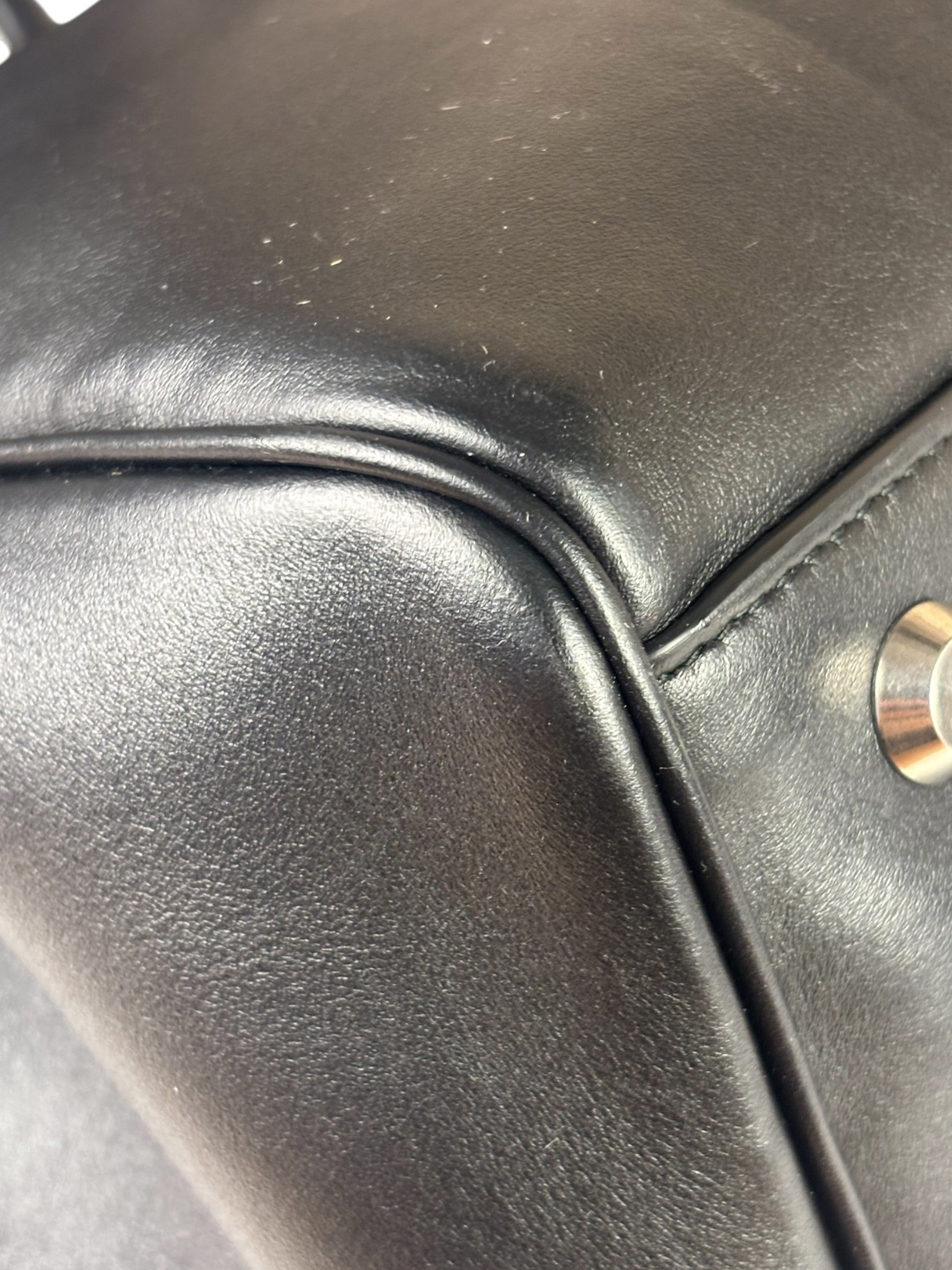 Balenciaga Black Leather Bel Air Carry Carry All Large Tote