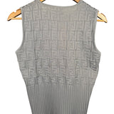 Fendi FF Sleeveless Top Grey