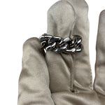 Yves Saint Laurent ID Plaque Chain Link Ring