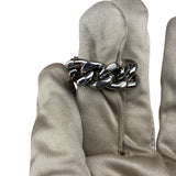 Yves Saint Laurent ID Plaque Chain Link Ring