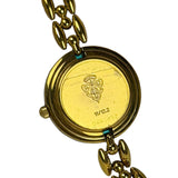 Gucci Interchangeable Bezel Gold Plated Link Band