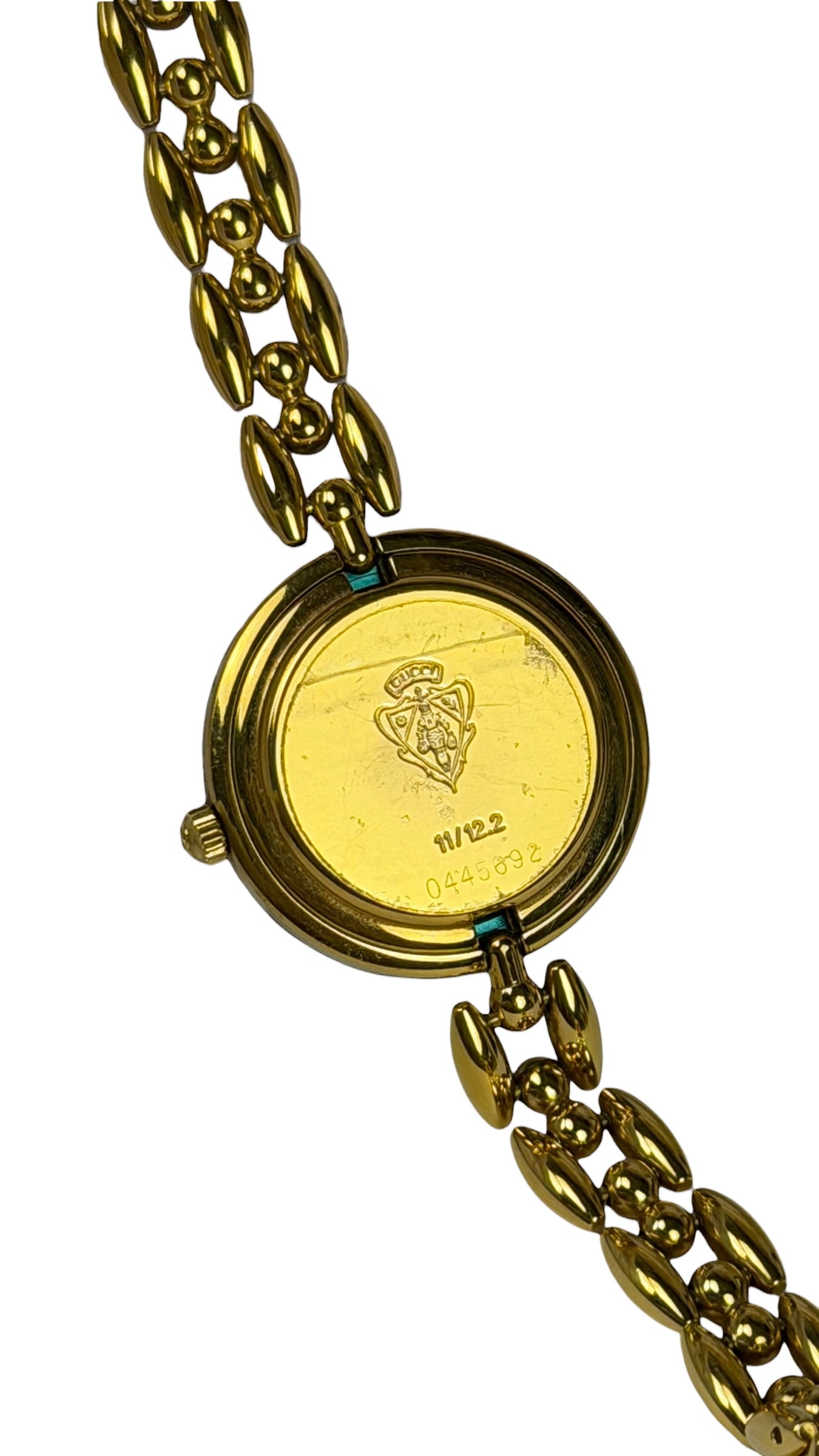Gucci Interchangeable Bezel Gold Plated Link Band