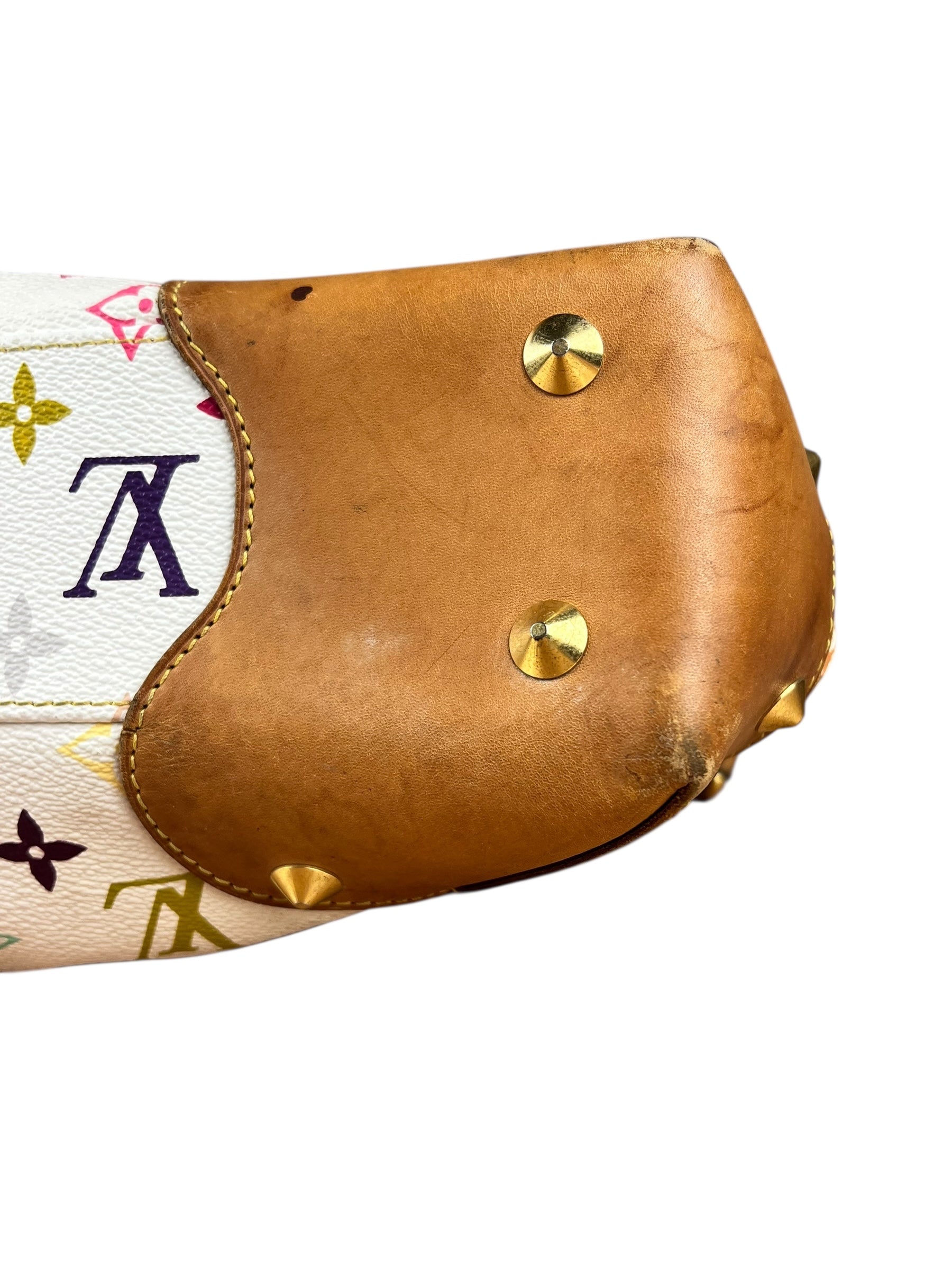 Louis Vuitton White Murakami Judy MM 2Way