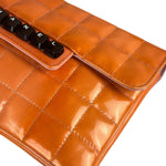 Chanel Orange/Pink Chocolate Bar Keyboard Digital Flap Shoulder Bag 2001