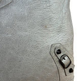 Balenciaga Grey Lambskin Day Moto Hobo Bag