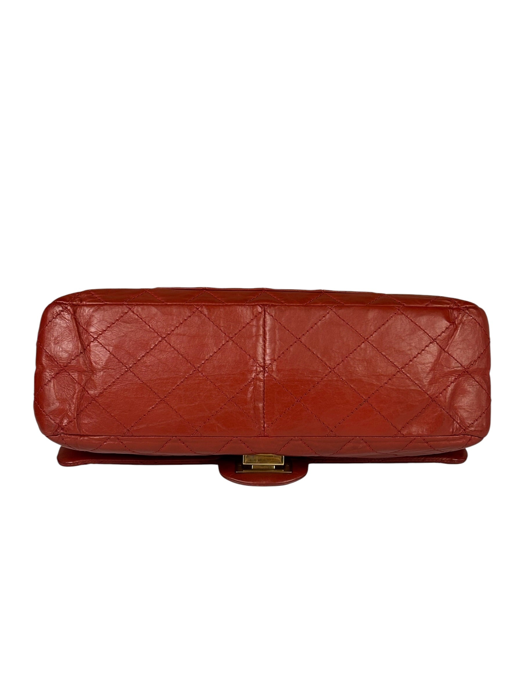 Chanel Red Quilted Leather 2.55 Reissue Double Flap Bag 2010