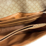 Celine Vintage Macadam Coated Canvas Crossbody Bag