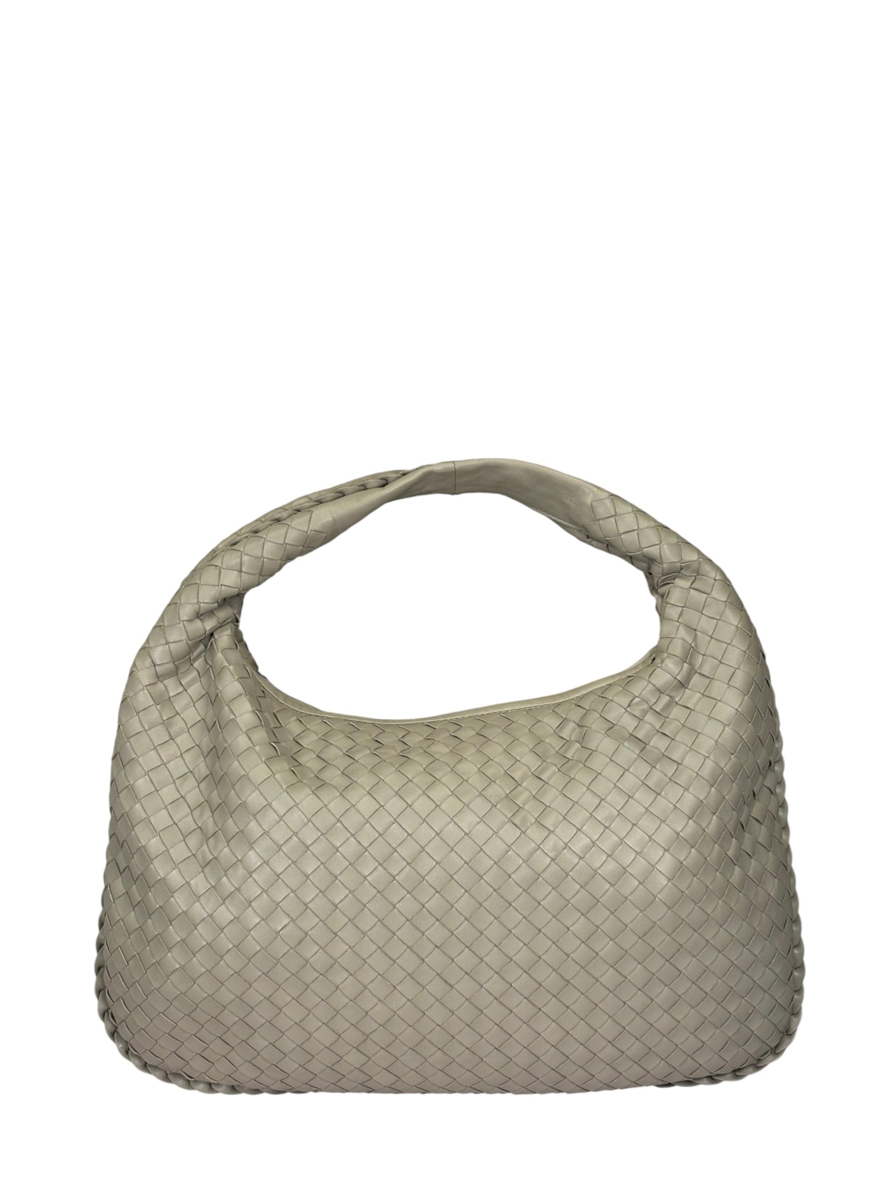 Bottega Veneta Grey Intrecciato Hobo Bag