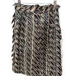 Loewe Gold/Black Multi-Layered Embroidered Ribbon Skirt