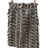 Loewe Gold/Black Multi-Layered Embroidered Ribbon Skirt