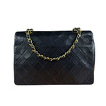 Chanel Vintage Black Quilted Diana Shoulder Bag 1986-1988