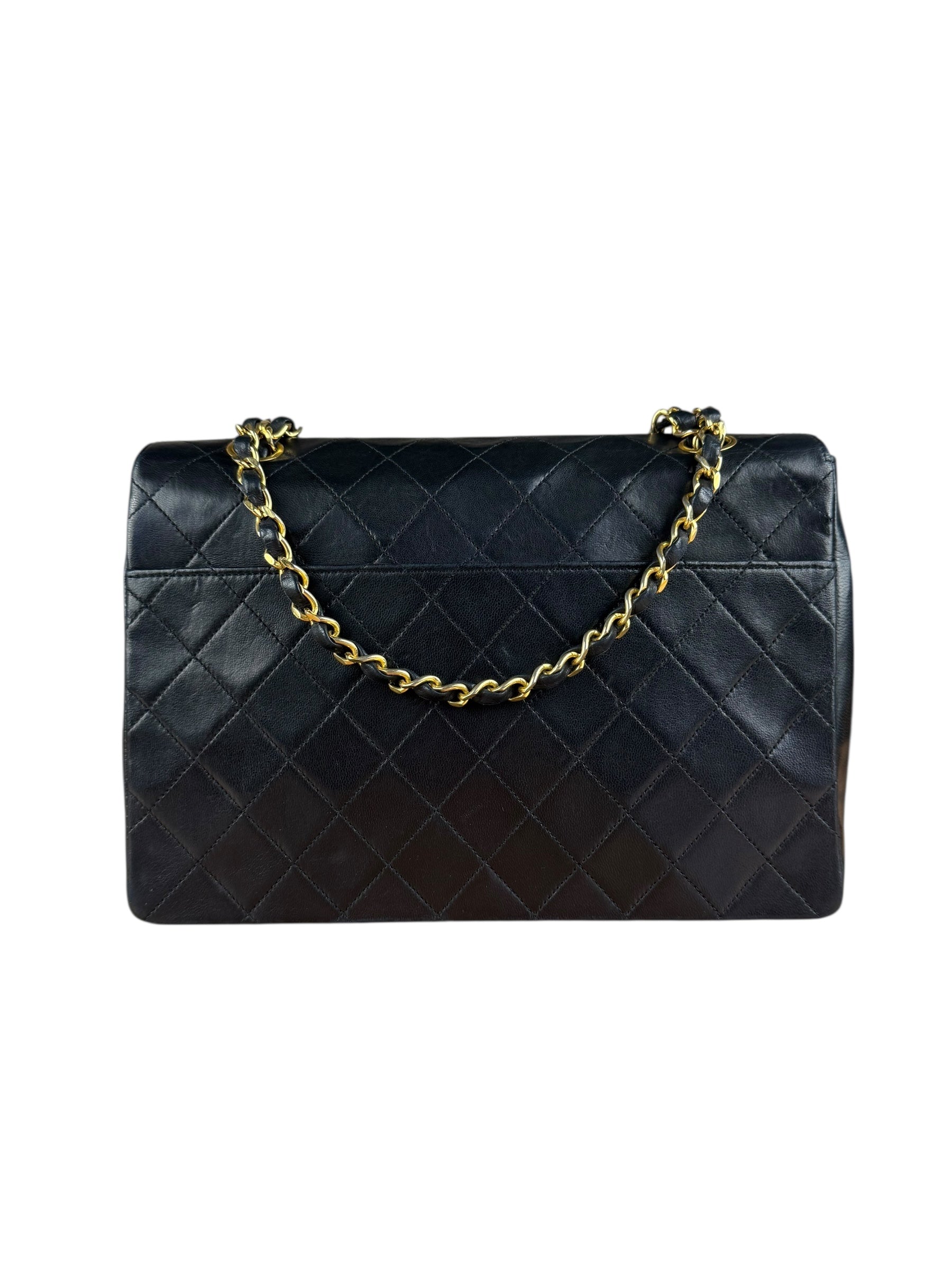 Chanel Vintage Black Quilted Diana Shoulder Bag 1986-1988