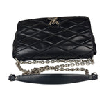 Louis Vuitton Black Quilted Lambskin Chain Flap Bag
