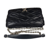 Louis Vuitton Black Quilted Lambskin Chain Flap Bag