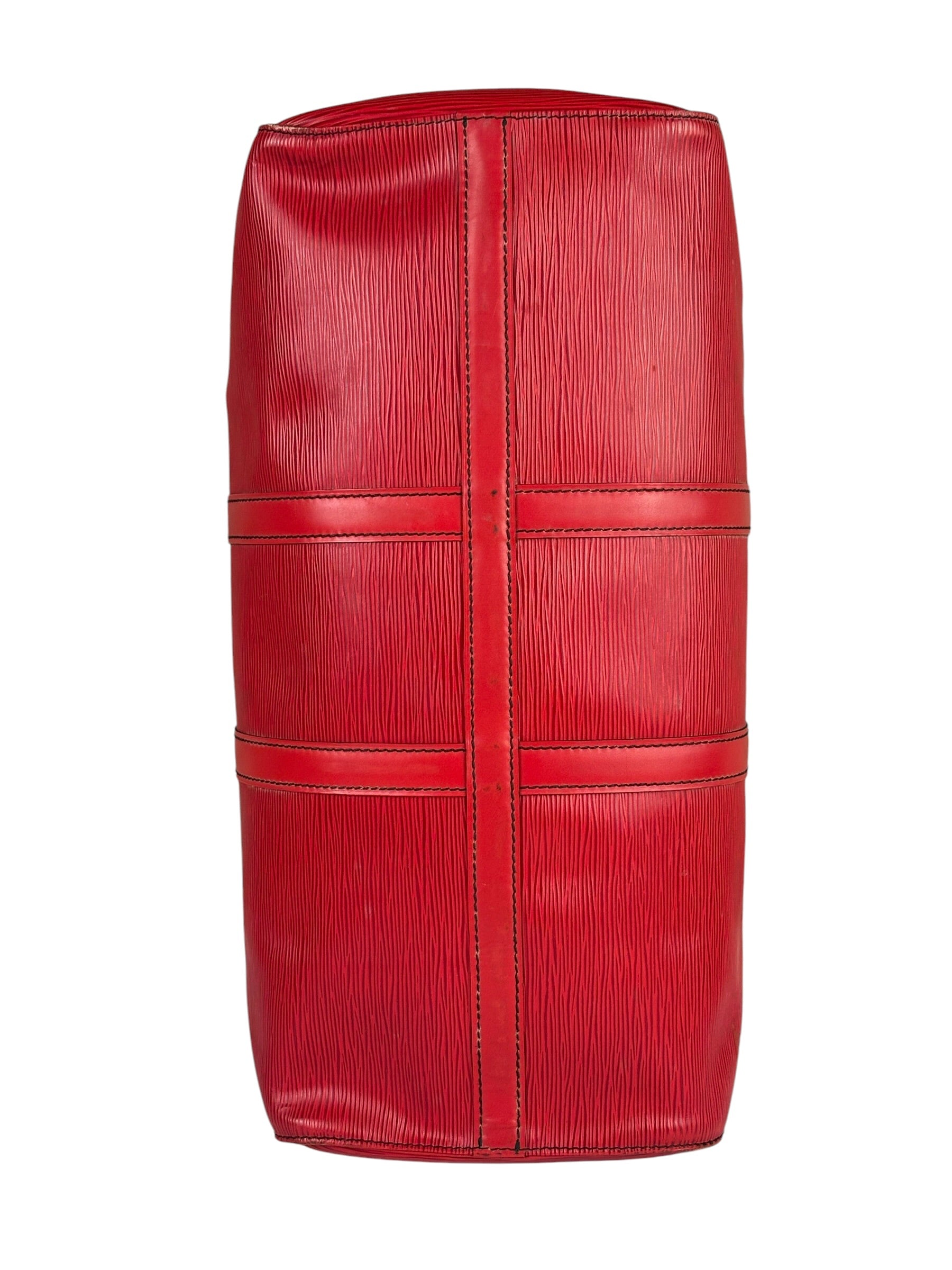 Louis Vuitton Red Epi Keepall 45