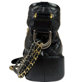 Chanel Black Quilted Leather Small Gabrielle Hobo Bag 2019