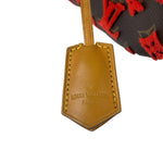 Louis Vuitton Red Tuffetage Cube Monogram Deauville