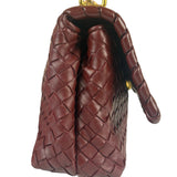 Bottega Veneta Vintage Burgundy Olimpia Shoulder Bag