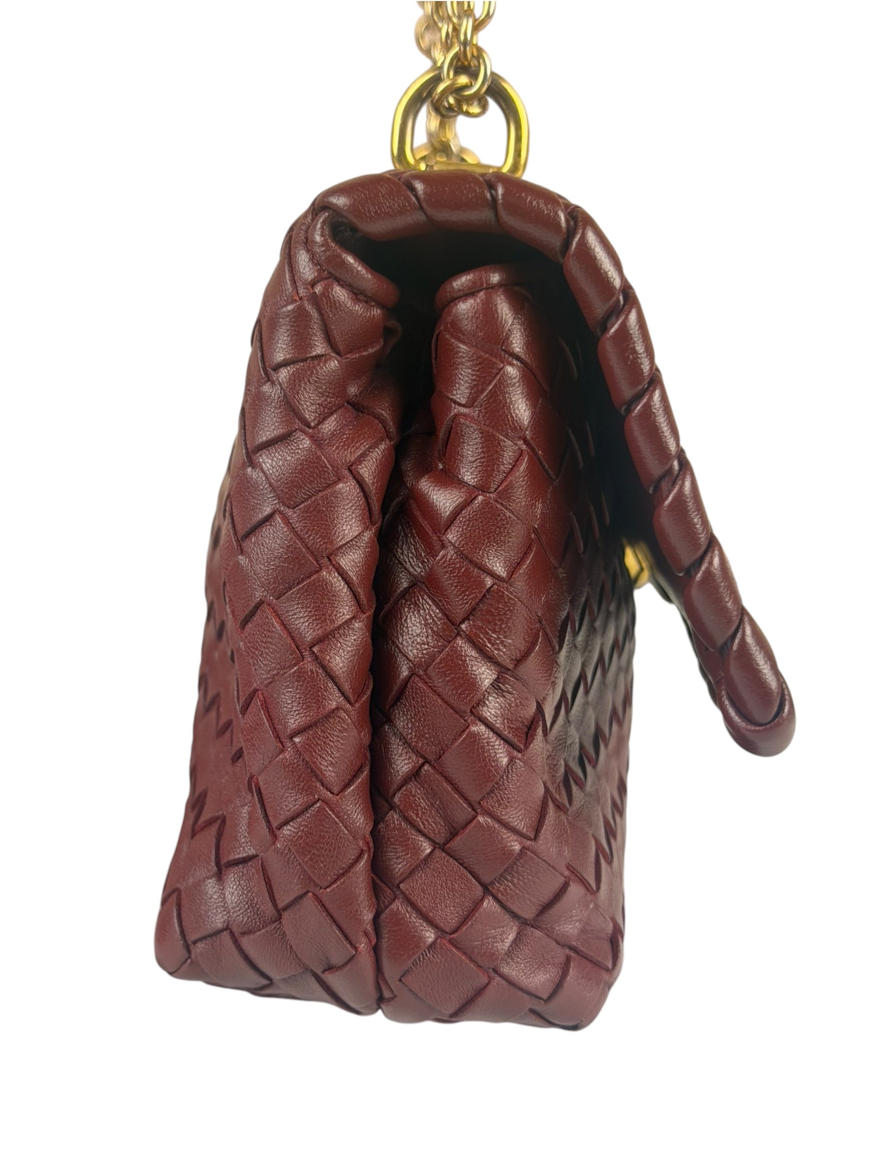 Bottega Veneta Vintage Burgundy Olimpia Shoulder Bag