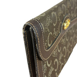 Celine Vintage Canvas Snap Trifold Wallet