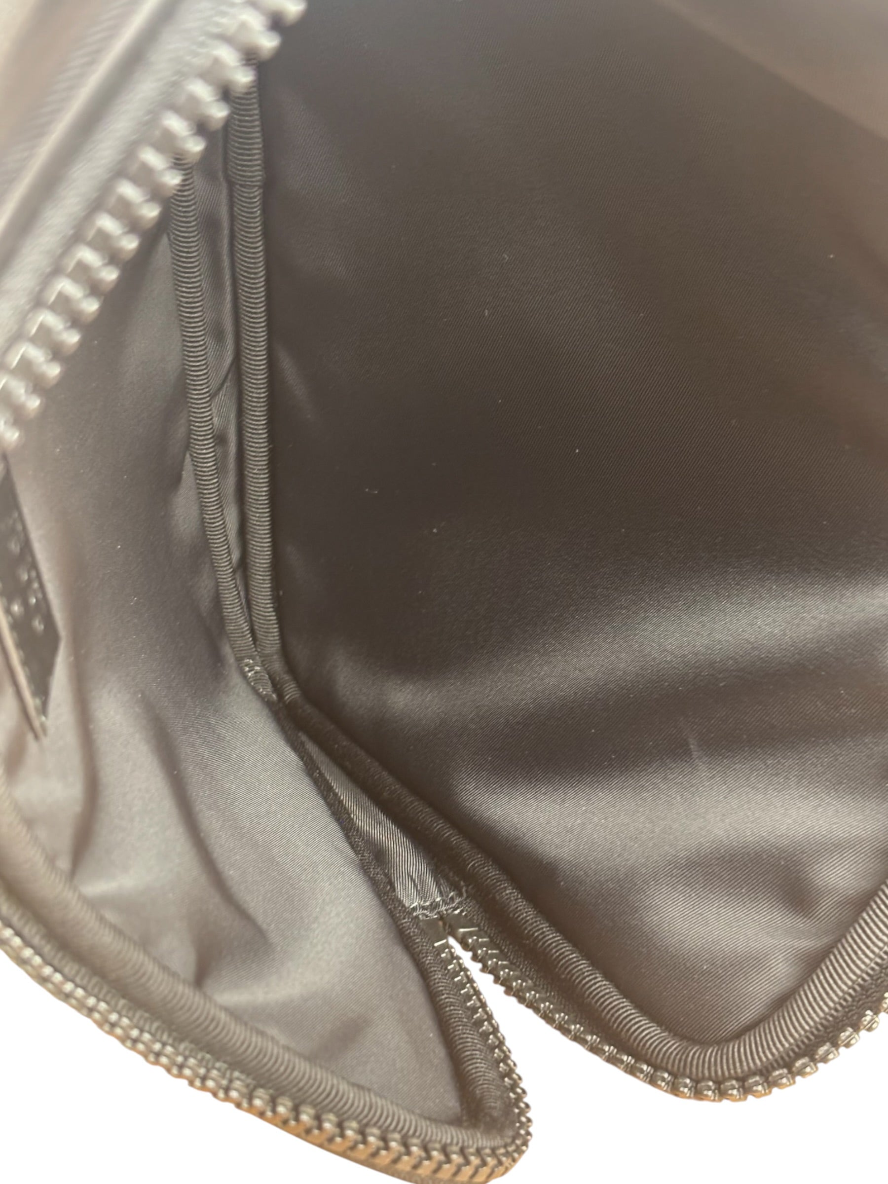 Gucci Black Nylon Butterfly Embroidered Zip Pouch