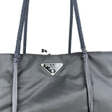 Prada Black Nylon Mini Tote Handbag