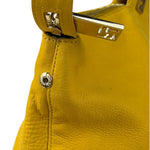 Fendi Yellow Leather Shoulder Bag
