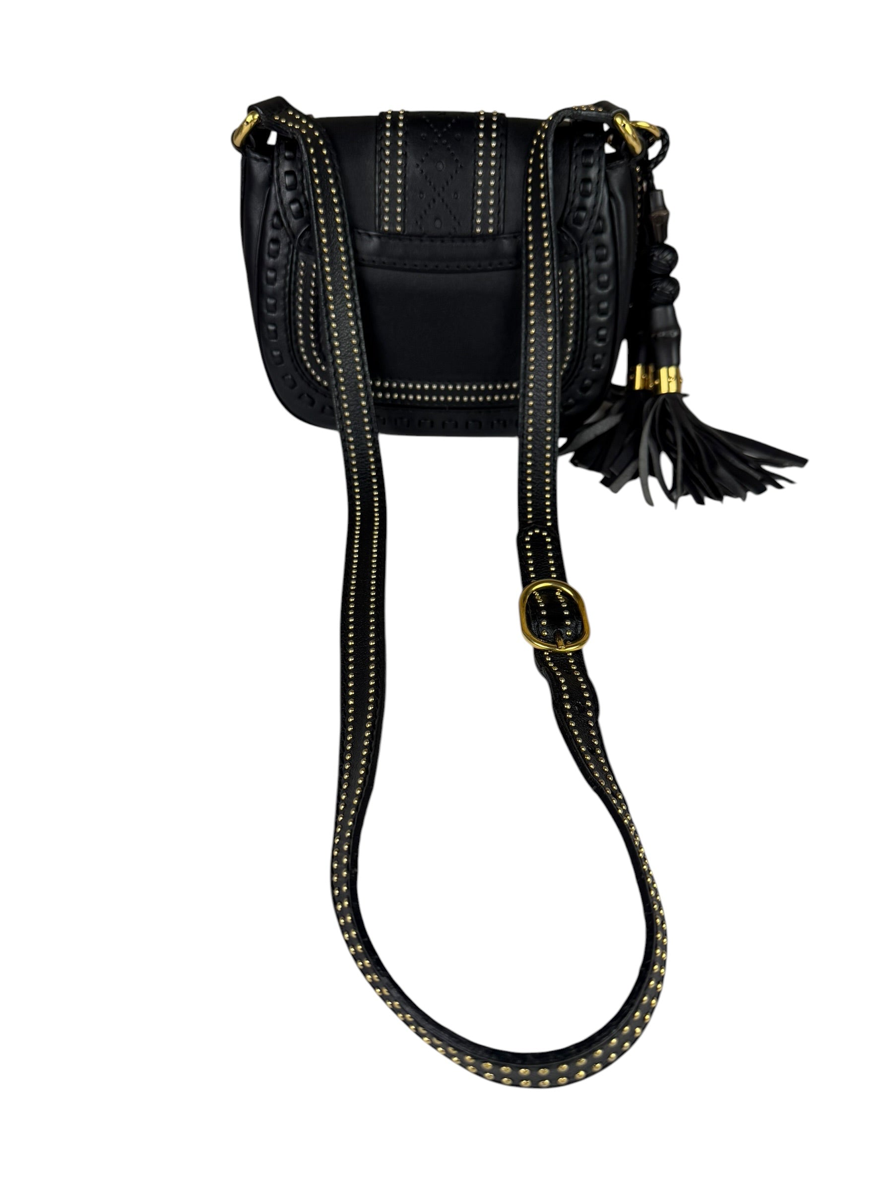 Gucci Black Leather Snaffle Bit Shoulder Bag